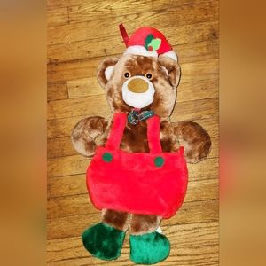 Collectible 1980s Theodore Plush Teddy Bear Christmas Stocking Sears